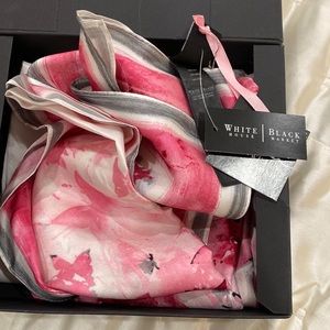 Silk scarf from black and white. Never used